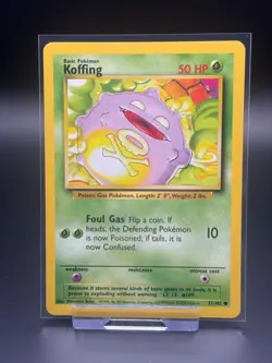 Koffing 51/102 Base Set LP Pokemon Card TCG Vintage WOTC - Image 1