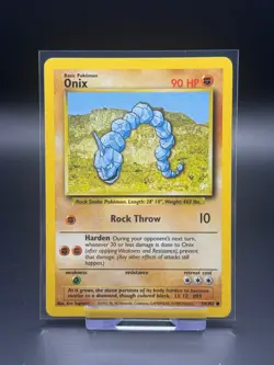 Onix 56/102 Base Set LP Pokemon Card TCG Vintage WOTC - Image 1