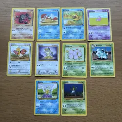 Pokemon TCG Vintage 1999 Jungle, Fossil & Base Set 10 Card Bundle WOTC - Image 1