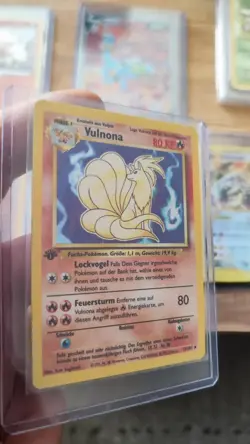 Ninetales 1st Edition Base Set 12/102 Holo German Vintage Pokemon Card WOTC NM/L - Image 4