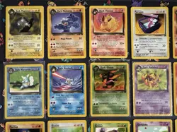 Lot of 37 Vintage WOTC Pokemon Team Rocket Set Cards, Squirtle, Charmander - Image 3