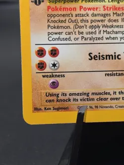 1999 Pokemon Base Set 1st Edition Machamp Holo #8/102 WOTC Vintage Rare - Image 3
