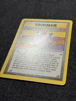 Pokemon TCG Clefairy Doll 70/102 Base Set Trainer Card WOTC 1999 Vintage LP - Image 3