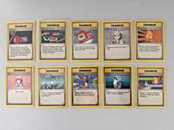 Pokemon Base Set Trainer Card Bundle x10 Vintage 1999 WOTC Bill Oak Pokedex - Image 1