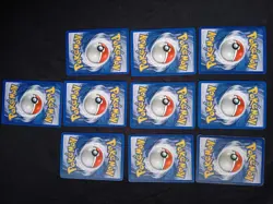 ​Vintage Pokemon Fossil Set 10 Card Lot - Kabuto Golbat Kingler Arbok WOTC - Image 2