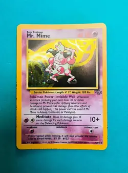 Mr Mime 6/64 Jungle Set Holo Rare Pokemon Card 1999 WOTC TCG Vintage Pokemon LP+ - Image 1