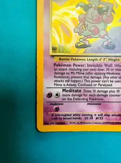 Mr Mime 6/64 Jungle Set Holo Rare Pokemon Card 1999 WOTC TCG Vintage Pokemon LP+ - Image 4