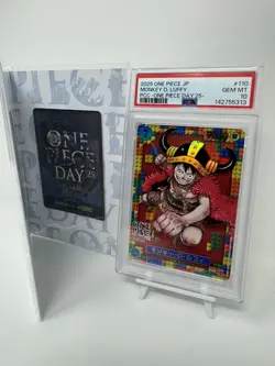 PSA 10 Monkey D. Luffy P-110 Premium Card Collection ONE PIECE DAY 25 Promo 2025 - Image 5