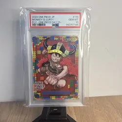 PSA 10 Monkey D. Luffy P-110 Premium Card Collection ONE PIECE DAY 25 Promo 2025 - Image 1