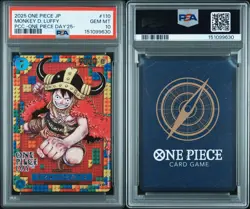 PSA 10 Monkey D. Luffy P-110 Premium Card Collection ONE PIECE DAY 25 Promo 2025 - Image 3