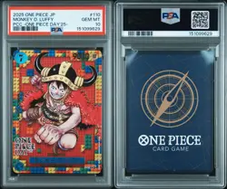 PSA 10 Monkey D. Luffy P-110 Premium Card Collection ONE PIECE DAY 25 Promo 2025 - Image 2