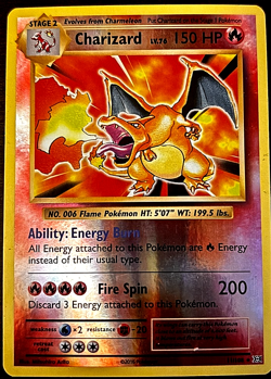2016 POKEMON XY EVOLUTIONS #11/108 CHARIZARD REVERSE HOLO - Image 1