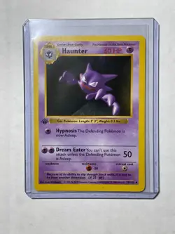 1999 Pokemon Haunter 29/102 1st Edition Shadowless Base Set LP WOTC - Image 1