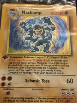 Sealed Pokemon TCG Machamp 8/102 Base Set Holo Rare 1st Edition 1999 WotC Mint - Image 3