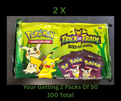 2 X Pokemon TCG 2023 Trick or Trade Booster Bundle - 50 Packs Each 820650852572 - Image 1
