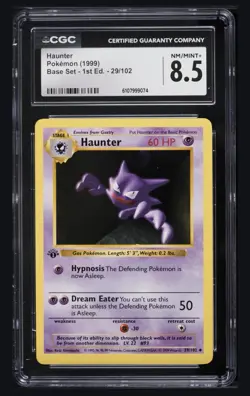 Pokemon TCG Base Set 1st Edition Shadowless Cgc 8.5 - Image 1