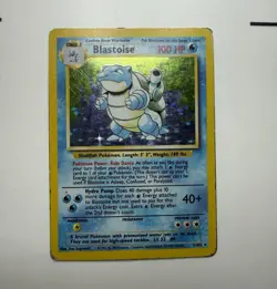 Pokemon TCG Blastoise Base Set 2/102 Holo Rare 100 HP English 1999 WOTC - Image 1