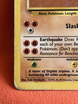 Wizards Dugtrio 19/102 Pokemon TCG Base Set Regular Rare Unlimited 1999 70HP - Image 4