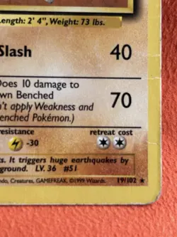Wizards Dugtrio 19/102 Pokemon TCG Base Set Regular Rare Unlimited 1999 70HP - Image 5