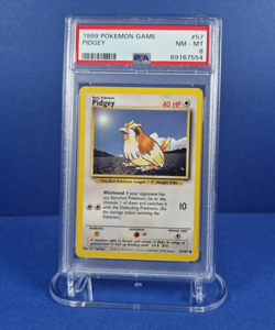 POKEMON TGC Pidgey 1999 1st Edition Base Set Card - PSA Graded 8 - Image 1