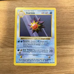 Pokemon TCG Starmie Base Set 64/102 Regular Shadowless Common MINT - Image 1