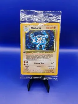Machamp 8/102 1st Edition Base Set Holo Rare Pokemon Card TCG WOTC New Sealed - Image 1