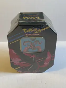 Pokemon TCG Crown Zenith Galarian Moltres Tin, Full Art Promo + 4 Packs - Image 1