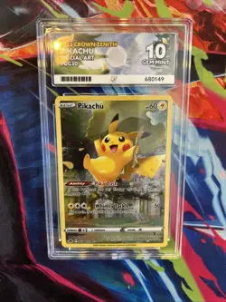 ACE 10 Pikachu Gg30/Gg70 Pokemon Card Crown Zenith: Galarian Gallery GEM MINT - Image 3