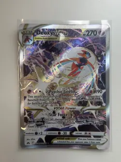 Pokemon TCG Crown Zenith Deoxys VSTAR Galarian Gallery Holo Card GG46/GG70 - Image 1