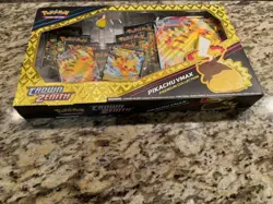 Pokemon TCG Crown Zenith Pikachu Vmax Premium Collection Box 7 packs SEALED - Image 4