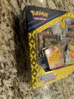 Pokemon TCG Crown Zenith Pikachu Vmax Premium Collection Box 7 packs SEALED - Image 5