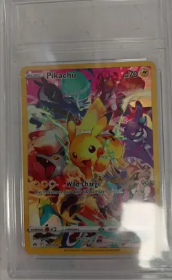 Pokemon Pikachu Secret Rare Trading Card Crown Zenith 160/159 Holo Full Art TC1 - Image 1