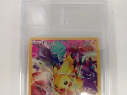 Pokemon Pikachu Secret Rare Trading Card Crown Zenith 160/159 Holo Full Art TC1 - Image 2
