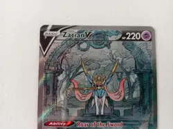 Pokemon Zacian V Trading Card GG48/GG70 Crown Zenith Holo Full Art TC1 - Image 2