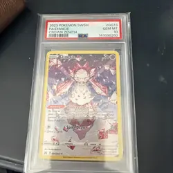 PSA 10 Gem Mint 2023 POKEMON SWORD & SHIELD CROWN ZENITH #GG13 FULL ART DIANCIE - Image 1
