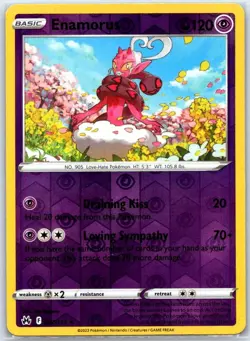 Enamorus 067/159 Rare Crown Zenith Pokemon Reverse Holo Near Mint - Image 1