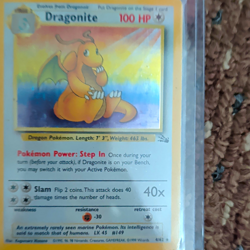 Pokemon TCG Dragonite Fossil Holo Rare 4/62 1999 English HP 100 Stage 2 - Image 1