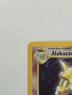 Alakazam Base Set 1/102 Holo Rare 80 HP Stage 2 Pokemon TCG English 1999 - Image 3