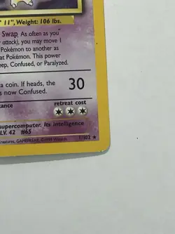 Alakazam Base Set 1/102 Holo Rare 80 HP Stage 2 Pokemon TCG English 1999 - Image 5