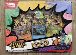 Pokemon TCG Ascended Heroes Deluxe Pin Collection First Partners Sealed New ✅ - Image 1