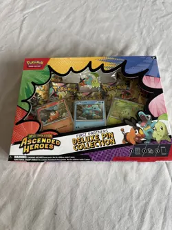 Pokemon TCG First Partner Deluxe Pin Collection Ascended Heroes Promo 3 Cards - Image 1