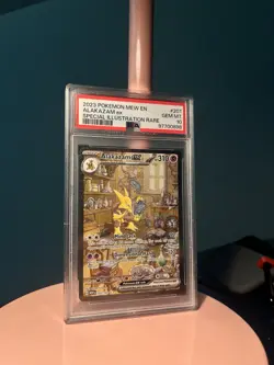 Pokemon Alakazam EX TCG Scarlet Violet-151 Holo Full Art Card 201/165 PSA 10 - Image 1