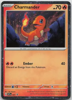 Charmander - (Cosmos Holo) Holo Promo SV: Scarlet & Violet Promo Cards 047 NM - Image 1