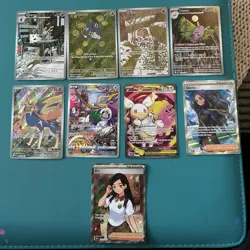 Nintendo Pokemon TCG 9-Card Lot Holo/Full Art Crown Zenith & Scarlet Violet - Image 1