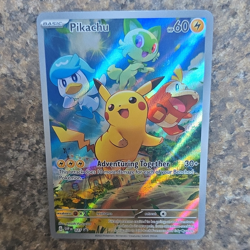 Pokemon TCG Pikachu 027 SVP Scarlet & Violet Promo Holo EN 60 HP Basic - Image 1
