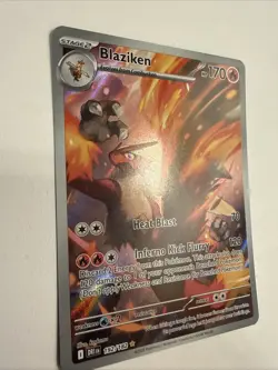 Blaziken 192/182 Illustration Rare 2025 Pokemon Destined Rivals Full Art Card NM - Image 2
