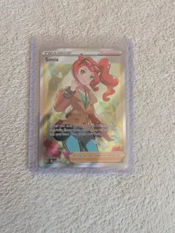 Pokemon TCG - Sonia 192/192 Rebel Clash Ultra Rare Holo Full Art Supporter - Image 1