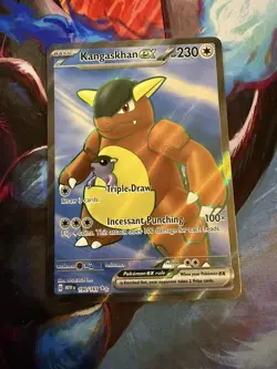 Pokemon TCG Kangaskhan EX 190/165 Full Art Holo Card English - Image 1