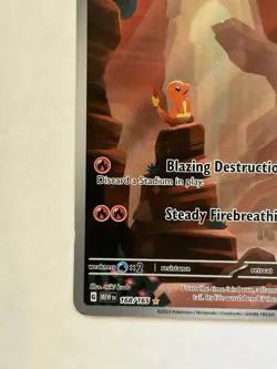 Pokemon Charmander 168/165 SV 151 Illustration Rare Full Art Holo Eng 2023 - Image 5