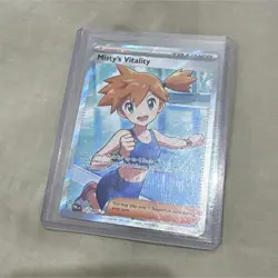Pokemon TCG 151 Misty's Vitality 194/165 Full Art Holo Ultra Rare EN - Image 1